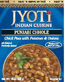 Punjabi chhole,chickpeas Case of 12 / 15 OZ from Jyoti Cuisine India